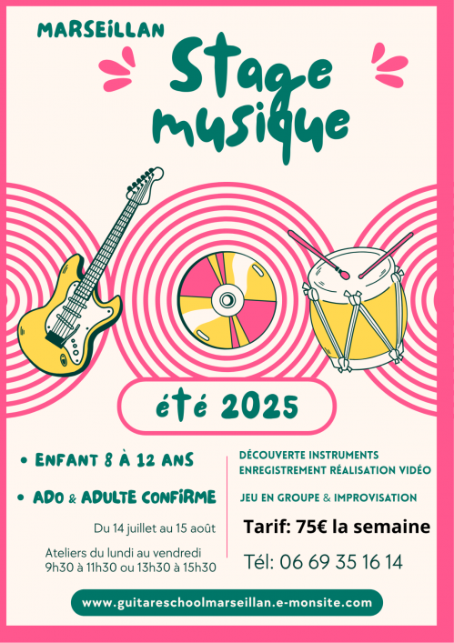 Stage musique ete 2025